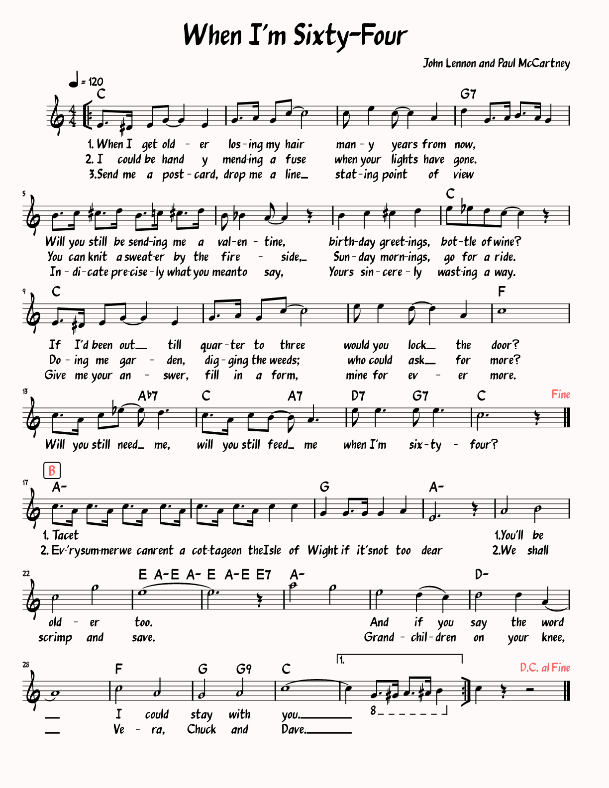 Sheet Music